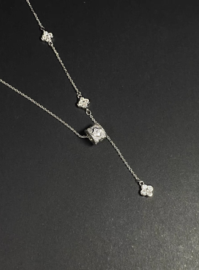 Vintage 古著【Fourleaf drum】项链.银