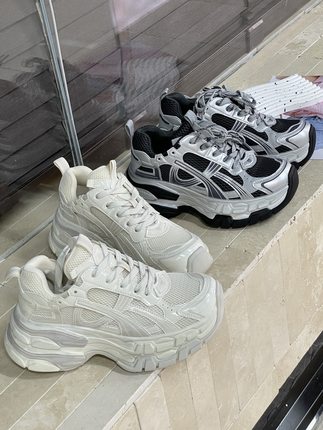 2026新款真皮厚底7cm老爹鞋女百搭休闲运动鞋ins潮小众设计感潮鞋