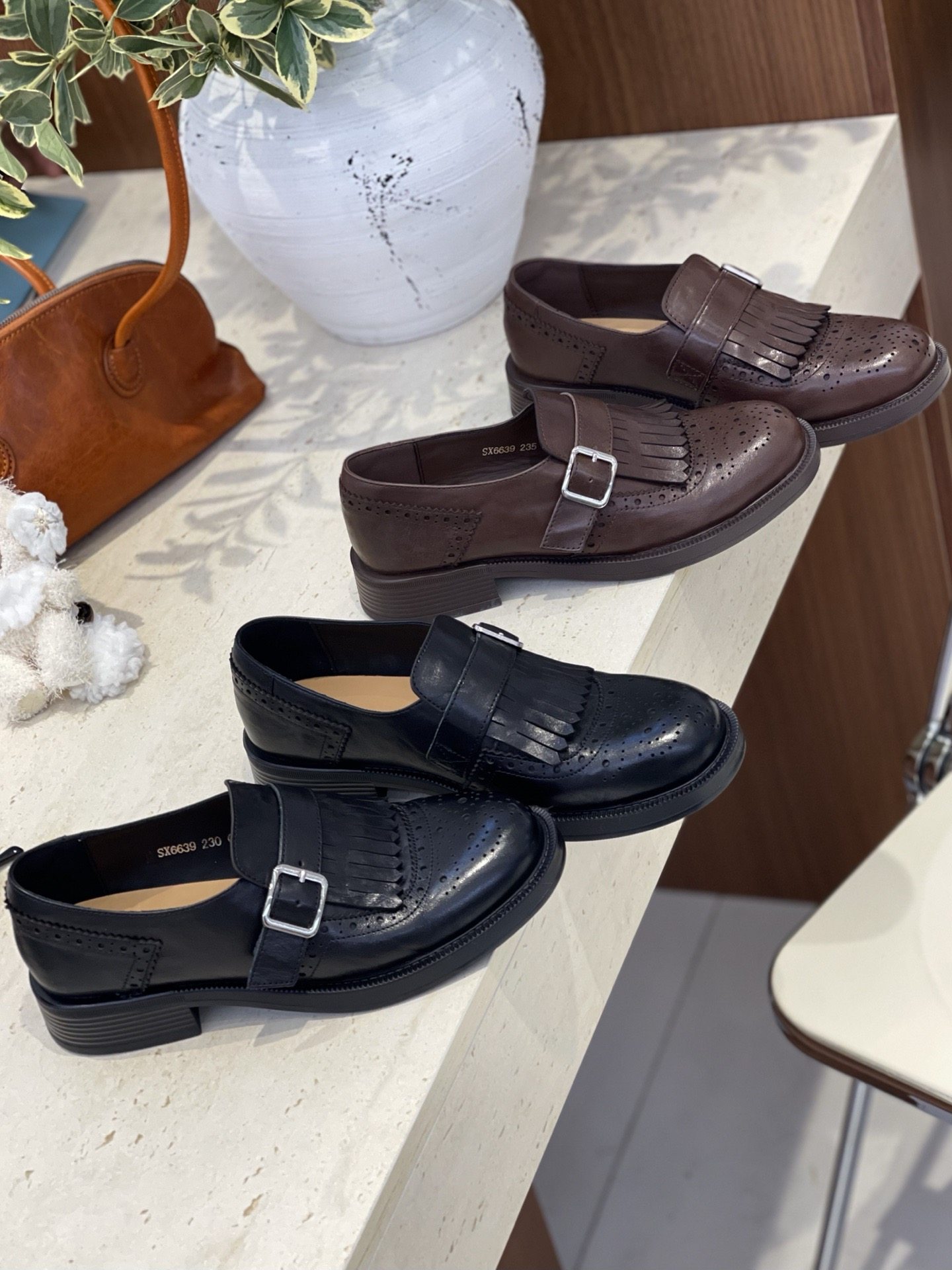 2026新款真皮乐福鞋女欧洲站低跟英伦风时尚小皮鞋流苏皮带扣单鞋,女鞋,乐福鞋（豆豆鞋）,淘宝优惠券,粉丝福利购,淘宝优惠卷