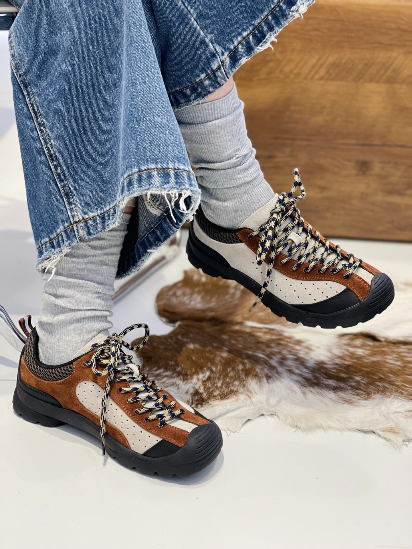 复古丑萌德训鞋女2026春季厚底软底真皮阿甘鞋徒步登山鞋休闲运动,女鞋,时尚休闲鞋,淘宝优惠券,粉丝福利购,淘宝优惠卷