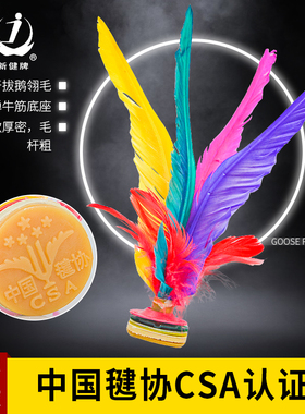 毽子鹅毛鸡毛毽球专业比赛专用成人儿童小学生耐踢键子踺运动腱子