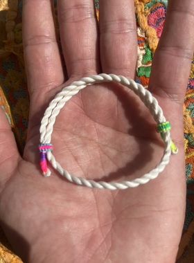 蚕丝绳手工编织孕妇儿童手绳可调节蚕丝绳