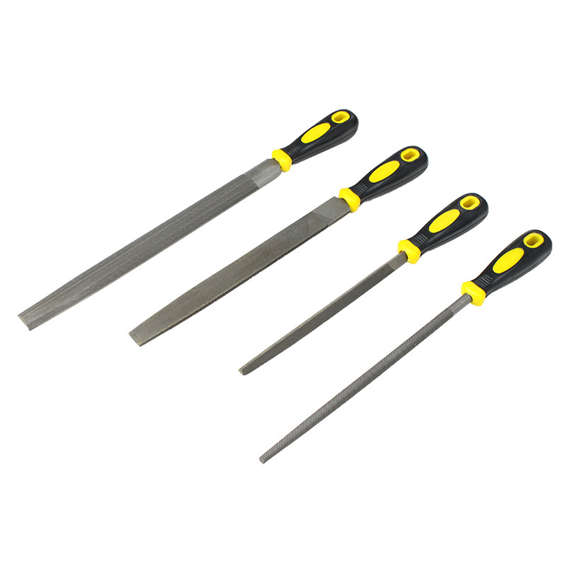 赛科锉刀钢锉整形平头扁锉半圆锉三角锉粗中齿木工打磨工具锉子