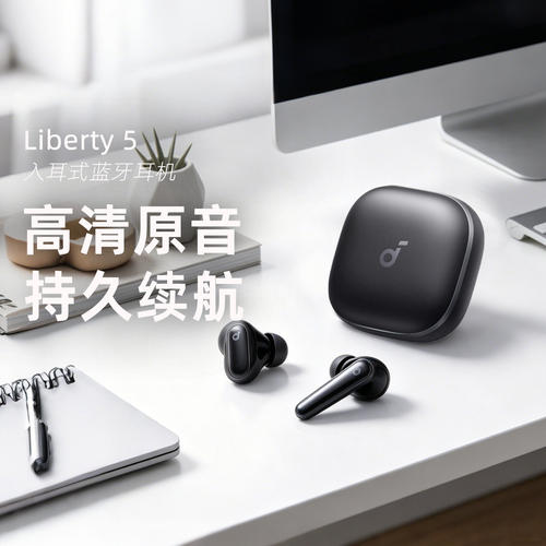 SoundCore/声阔 Liberty5无线蓝牙耳机主动降噪金标音质超长续航