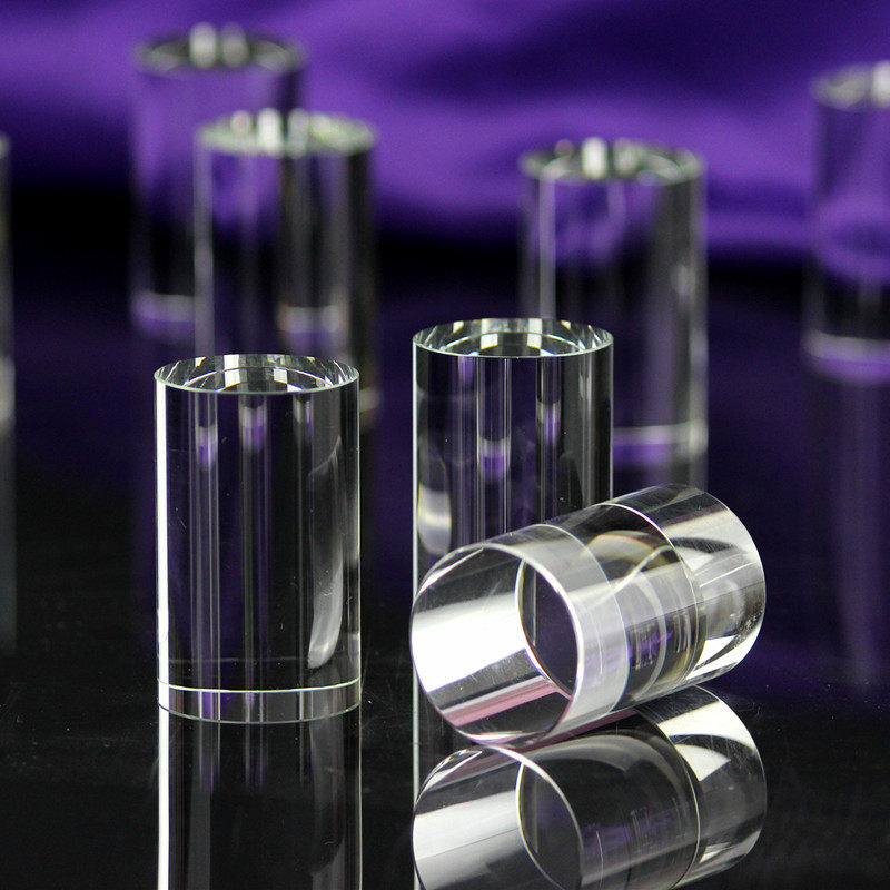 水晶圆柱 玻璃圆柱k9人造水晶底座 圆形底座可以定做