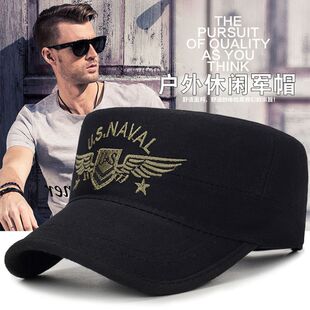 潮时尚 韩版 鸭舌帽春秋运动平顶帽子男 迷彩棒球帽夏季 户外男士