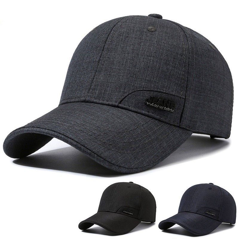 新款棒球帽男士四季遮阳帽子简约时尚百搭鸭舌帽休闲运动韩版