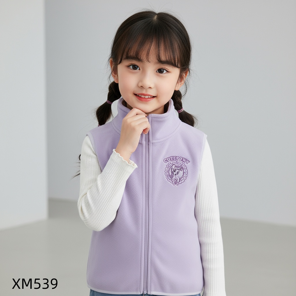 【栗子家专属】冬款搭卫衣超显元气抗风不压身儿童马甲XM539