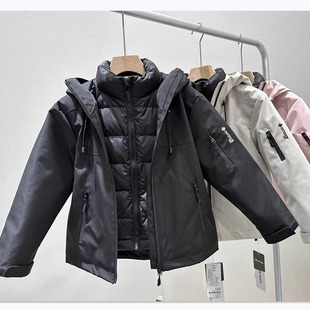 三防NOBRE 外套 KIDS儿童可拆卸三合一冲锋衣90%羽绒内胆男女工装