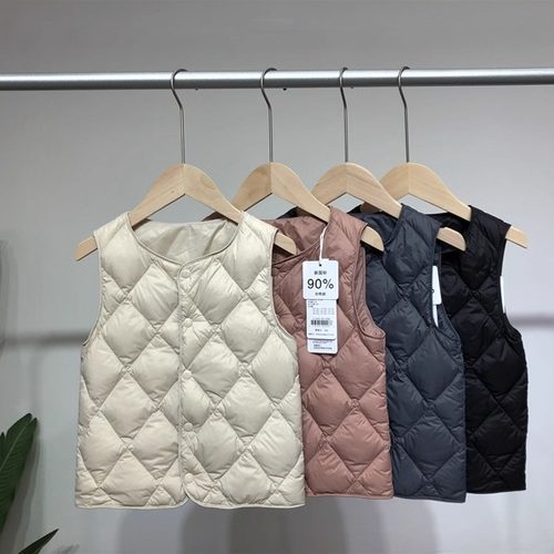 亲子款新国标90%白鸭绒羽绒马甲