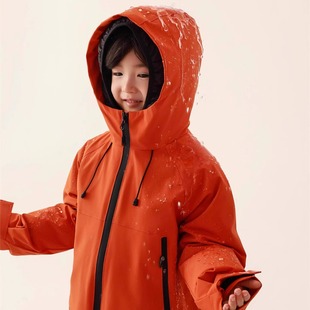 连帽90%白鸭绒羽绒内胆 亲子三合一可拆卸羽绒冲锋衣 防水防风