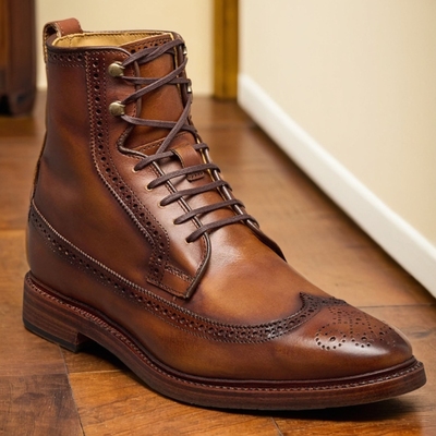 美国产Allen Edmonds牛皮真皮英伦雕花复古总统鞋商务正装短靴男