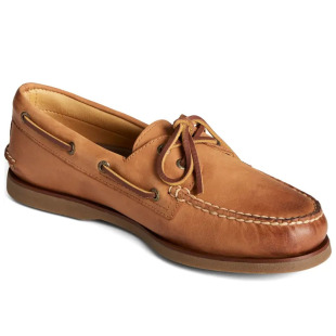 美国代购SPERRY牛皮里外真皮吸汗弹力透气金杯款帆船鞋休闲皮鞋男