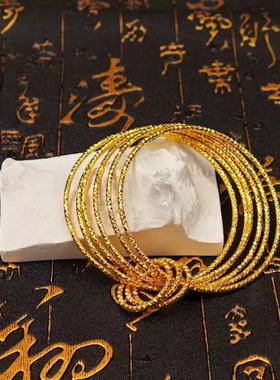 大气爆闪圈圈手环时尚百搭线圈手镯ZD0802