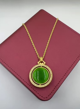 【带礼盒】双面可旋转佛公高级中式项链ZD0625