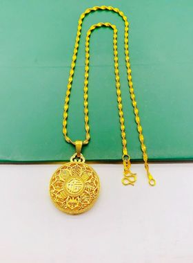 新中式时尚八宝罗盘聚福项链ZD0605