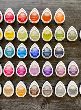 MD月猫水滴艺术印台 日本进口水性印泥印台MementoTsukineko