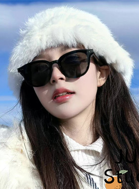 2023黑框太阳镜韩版时尚