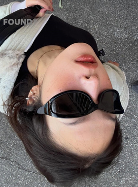 2026新款复古椭圆框防紫外线墨镜