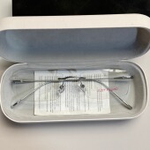 无框方形眼镜可配近视男女复古小众商务斯文防蓝光时髦御姐凹造型