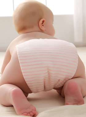 婴幼儿纯棉布尿布介子尿片可洗