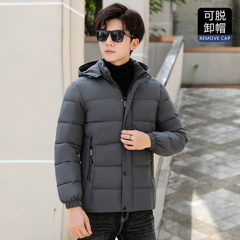 2025新款男士棉衣活帽加厚保暖棉袄中年爸爸装冬季羽棉服男装外套