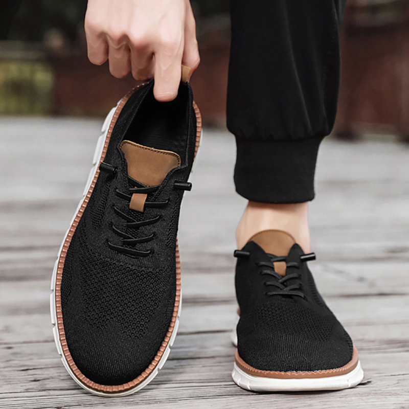 夏季透气网鞋男士大码商务休闲鞋