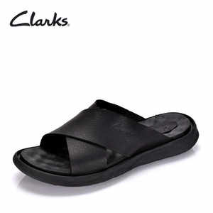 休闲沙滩鞋Clarks轻便一字拖夏季