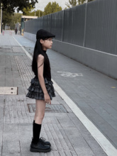 吉小可儿童半身裙2025夏季新款格子裙百搭女童甜酷炸街短裙