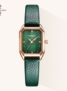 【流光复古方糖】just2you联名简约轻奢ins小红书小绿方表手表女