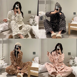 【Twelve】海岛绒睡衣女秋冬款2026新款冬季加绒加厚家居服套装