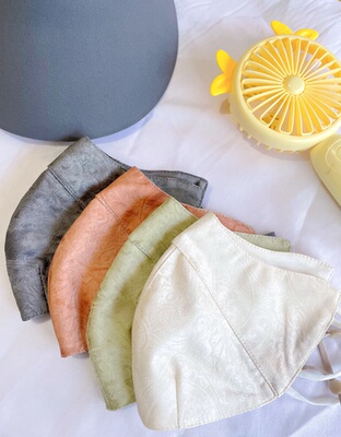 新款花萝香云纱防晒口罩女高颜值夏季防紫外线透气轻薄真丝面罩脸