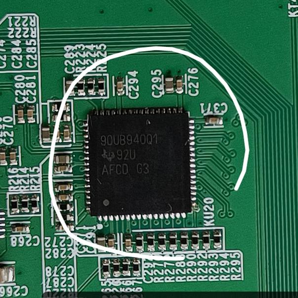 汽车仪表中控导航主机串行解串器