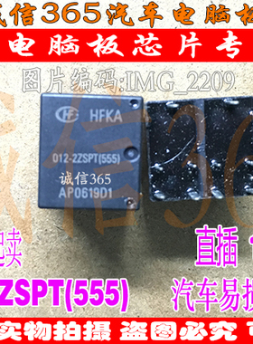 HFKA-012-2ZSPT(555) 集成原装汽车电脑板易损继电器 十脚位原装