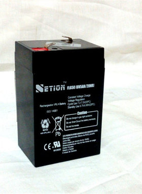 ETION FL650 6V5AH/20HR免维护可充电铅酸蓄电池