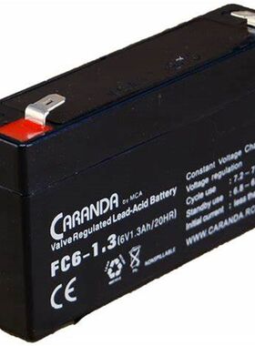 CARANDA蓄电池FC6-1.3 6V1.3AH/20HR免维护可充电蓄电池