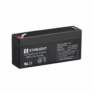 20HR免维护可充电铅酸电池 6V3.2AH STARLIGHT蓄电池SA6 3.2
