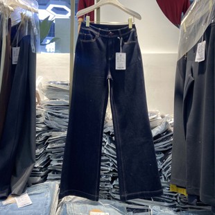 韩氏伊人女裤2026春季新款时尚喇叭裤HS9062百搭显瘦牛仔微喇长裤