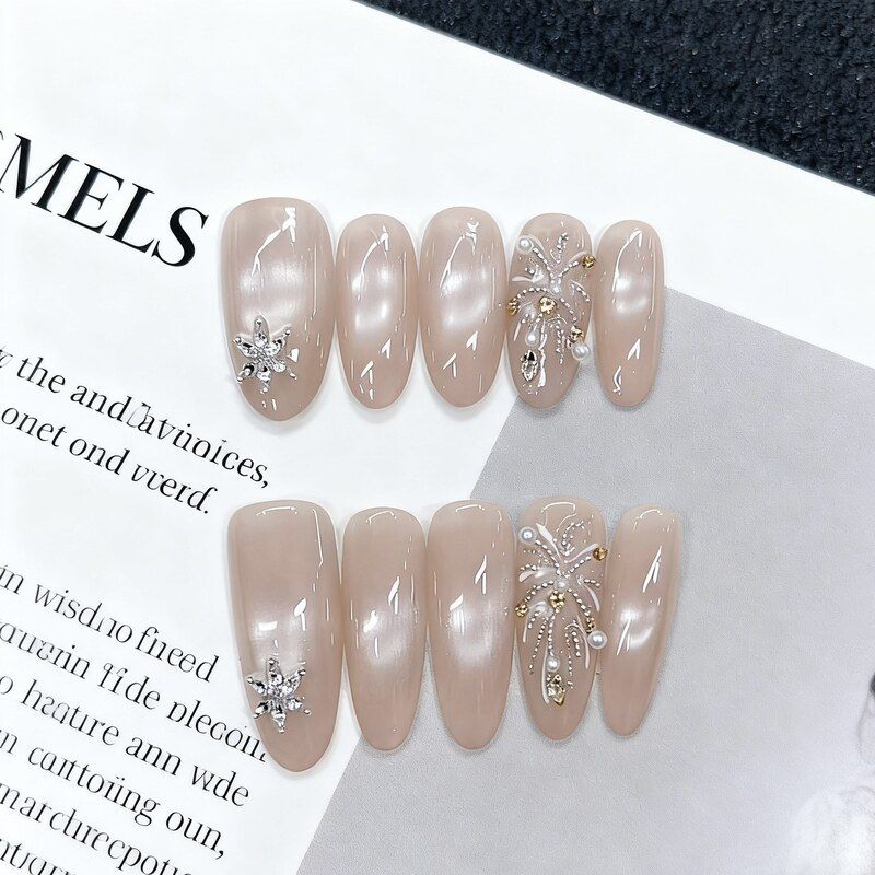 奈姿手工穿戴甲秋冬新款C169手绘