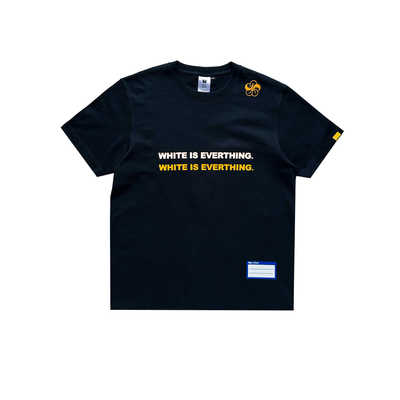 趣味双排标语国潮纯棉圆领短袖