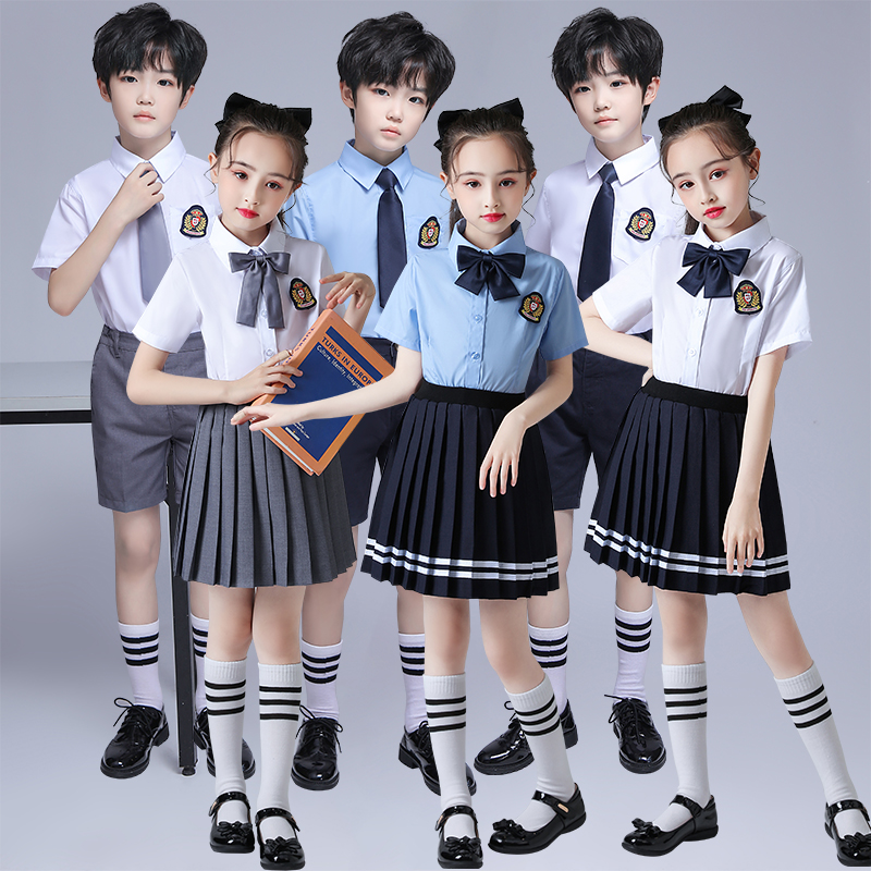 六一背带裤男童小学生朗诵表演服