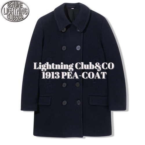 LightningClub1910版36oz麦尔登羊毛双排扣PEACOAT海军大衣