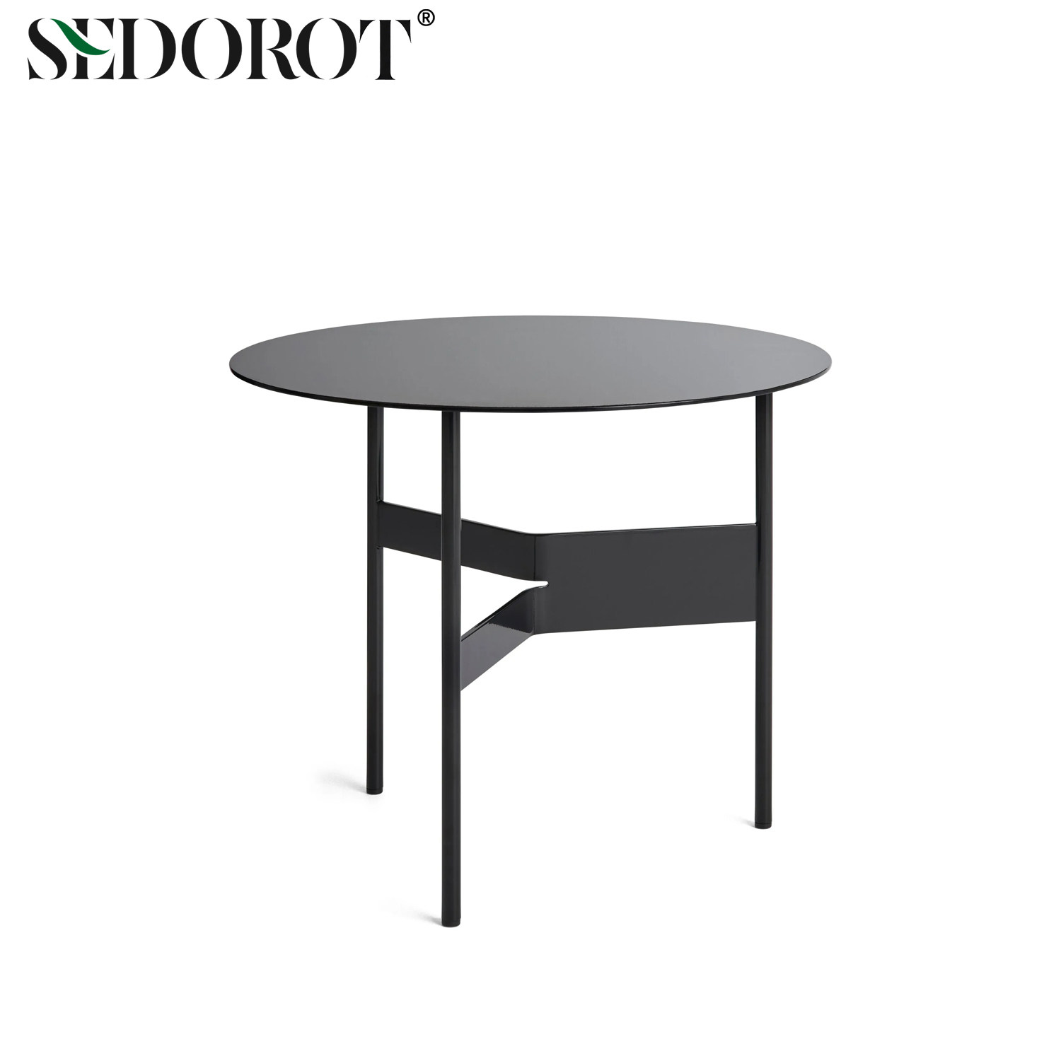 SEDOROT/北欧极简创意设计金属圆形组合茶几边桌SHIM/三脚咖啡桌