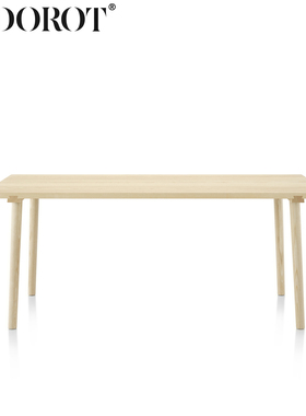 SEDOROT/北欧极简艺术设计餐厅实木Simple dining table/简易餐桌