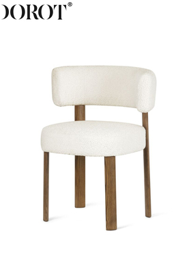 SEDOROT/北欧艺术设计样板间大平层实木单人餐椅GLEN/峡谷椅子