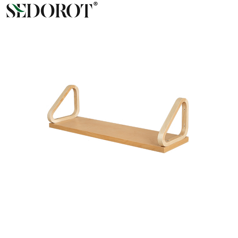 中古ins简约壁挂一字板书架