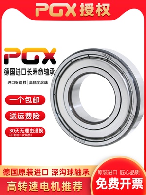 德国PGX进口轴承6200 6201电机6202/6203/6204/6205-ZZ 2RS P5 P4