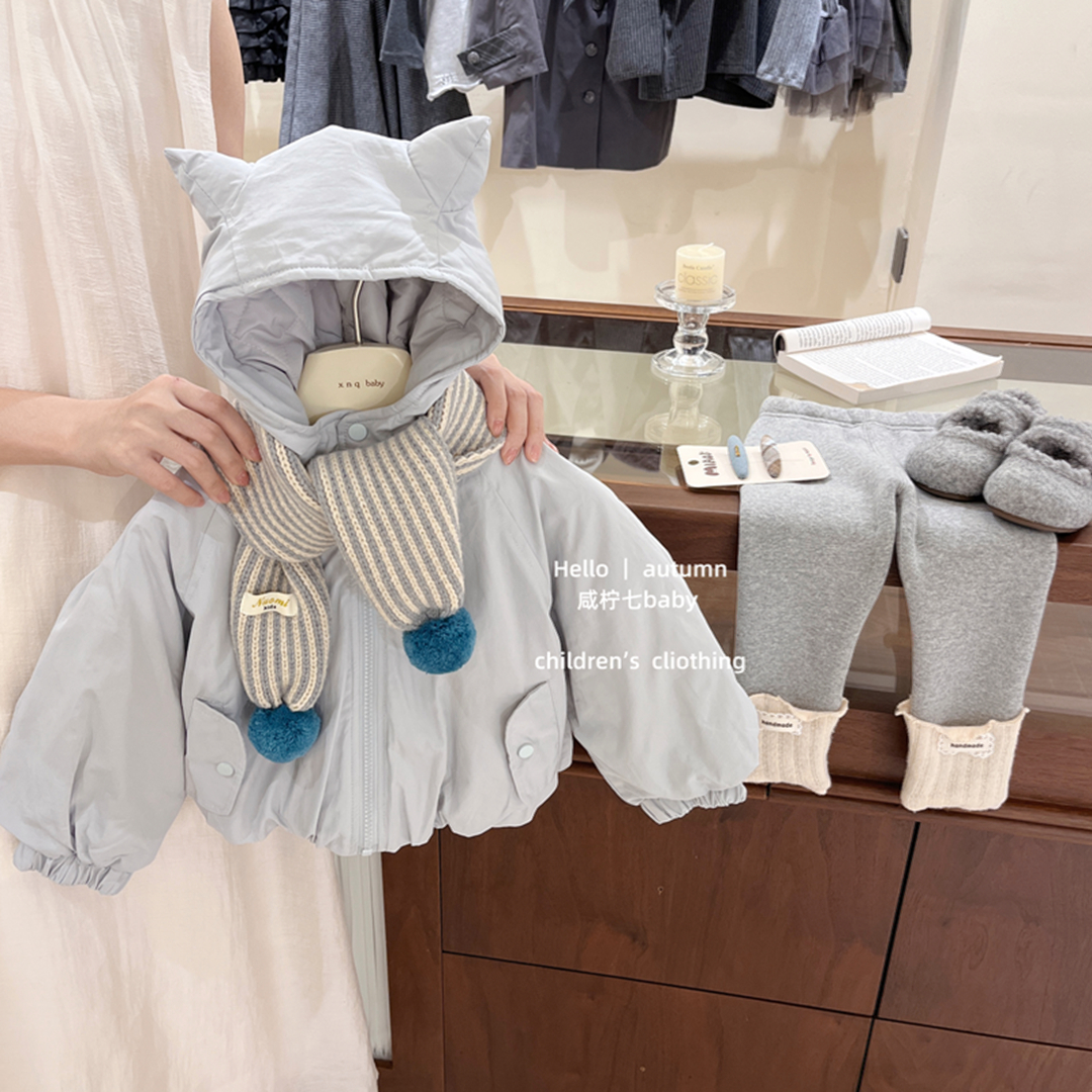 小恶魔！女童加绒外套秋冬款洋气