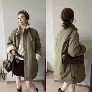 【年底放假清仓】立领外套中款羽绒服（衣长78胸围128左右，bu退