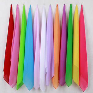 舞蹈道具雪纺纱巾白色丝巾考级丝帕 方巾广场舞手帕手绢直销 包邮